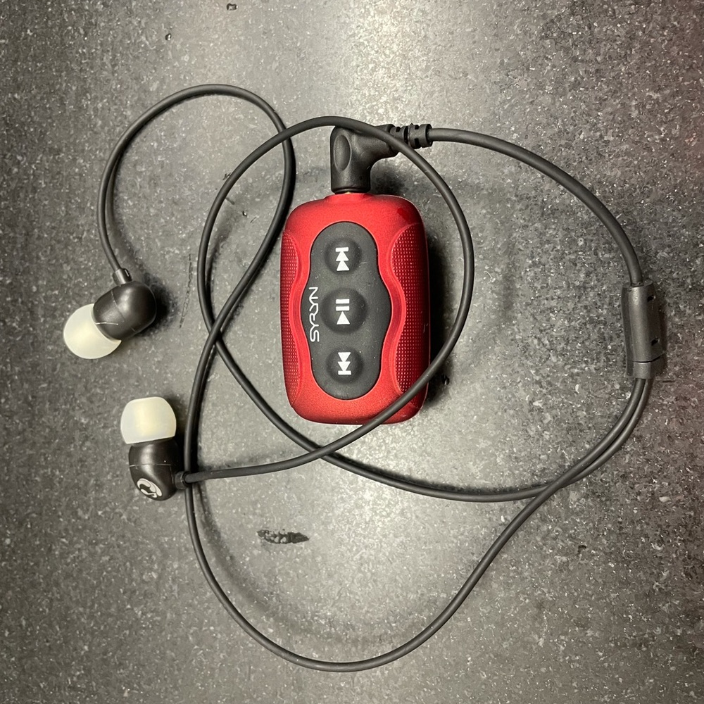 Swimbuds. Waterproof music player.